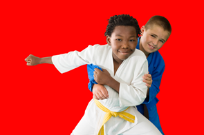 Children Martial arts practiceing